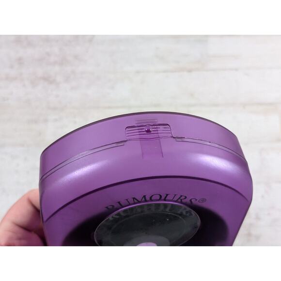 Rumours CD Holder Case Translucent Clear Purple Rigid Clamshell 10-Disk VTG Y2K - Picture 9 of 9